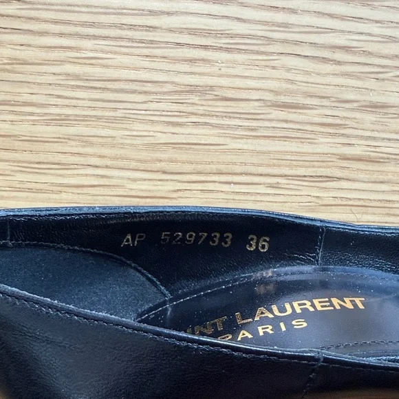 Saint Laurent Zoe Black Heels 6/36 - Picture 6 of 7